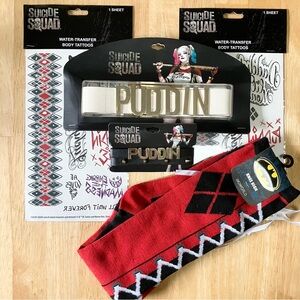 NWT Harley Quinn Accessories Lot